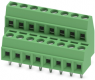 PCB terminal, 16 pole, pitch 3.81 mm, AWG 26-16, 8 A, screw connection, green, 1708084