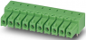 Socket header, 2 pole, pitch 3.81 mm, angled, green, 1862577