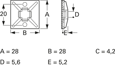 10555AA00AS fastpoint Cable Holders Image 2