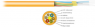 LWL-Kabel, singlemode 9/125 µm, Fibers: 2, OS2, LSZH, yellow, halogen free, 55902.1