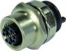 Socket, 8 pole, solder cup, screw locking, straight, 21033812803