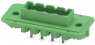 Pin header, 4 pole, pitch 5.08 mm, straight, green, 1899155