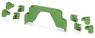 Plastic upper part of housing, (L x W x H) 45.85 x 12.6 x 99 mm, green, IP20, 2907428