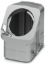 Grommet housing, size B10, die-cast aluminum, PG16, straight/angled, cross bow locking, IP66/IP67, 1411455