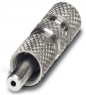 Fiber optic contact insert, FSMA, nickel, silver, 1855432