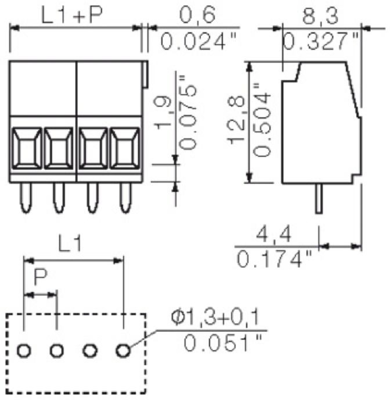 1845090000 Weidmüller PCB Terminal Blocks Image 3