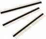 Pin header, 6 pole, pitch 2.54 mm, straight, black, 61300611121