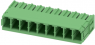 Pin header, 9 pole, pitch 7.62 mm, straight, green, 1720534