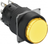 Pushbutton, illuminable, groping, 1 Form C (NO/NC), waistband round, yellow, front ring black, mounting Ø 16 mm, XB6EAW5J1P