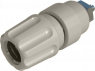 Pole terminal, 4 mm, white, 30 VAC/60 VDC, 63 A, solder connection, nickel-plated, PKNI 10 B WS