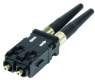 SC plug, POF, plastic, black, 09350024002