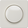 DELTA profil cover plate for dimmer with rotary knob, titanium white