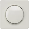 DELTA profil cover plate for dimmer with rotary knob, titanium white