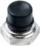 Sealing cap, Ø 12 mm, (H) 11 mm, black, for toggle switch, N33261005