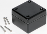 ABS enclosure, (L x W x H) 56 x 56 x 28 mm, black (RAL 9005), IP65, 1594AWBK