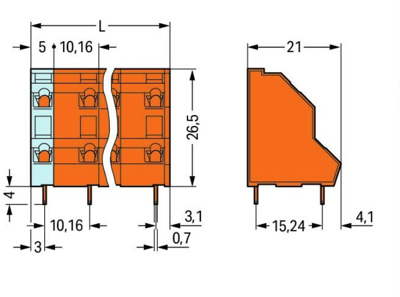 736-806 WAGO PCB Terminal Blocks Image 2