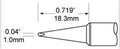 STV-CH10A METCAL Soldering tips, desoldering tips and hot air nozzles Image 3