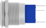 Switch, 1 pole, silver, illuminated  (red/yellow), 3 A/250 VAC, mounting Ø 19.2 mm, IP67, 1-2316531-1