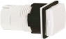 Signal light, illuminable, waistband rectangular, front ring black, mounting Ø 16 mm, ZB6DV0