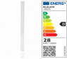 LED lamp, G13, 28 W, 4250 lm, 240 V (AC), 6500 K, 300 °, dull, cool white, D