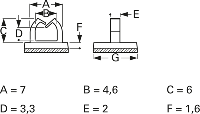 9673AA00AS fastpoint Cable Holders Image 2