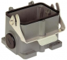 Bulkhead housing, size 48B, die-cast aluminum, M32, angled, longitudinal bow locking, IP65, 19300480292