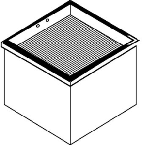 Fine dust filter/pre-filter, F7, Weller FT91000011 for Laserline 200V