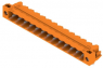 Pin header, 13 pole, pitch 5.08 mm, angled, orange, 1149740000