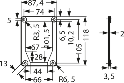 40744 Mennekes Frames for Sockets and more Accessories Image 2