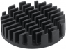 LED heatsink, 40 x 10 mm, 12.66 to 2.5 K/W, black anodized