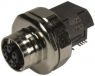 Socket, 8 pole, solder cup, screw locking, angled, 21033814826