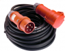 Rubber CEE extension cable, 10 m, 5-Pin CEE plug, 5-Pin CEE plug with locking cover