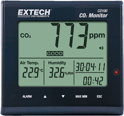 CO100 Extech Anemometers, Gas and Pressure Measuring Instruments