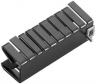 Clip-on heatsink, 38.1 x 14.5 x 16.75 mm, 16 K/W, black anodized