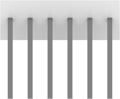 640453-6 AMP PCB Connection Systems Image 3