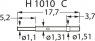 Sleeve for test probe, crimped connection