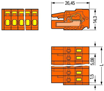 231-314/026-000 WAGO PCB Connection Systems Image 2