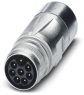 Plug, M17, 8 pole, crimp connection, SPEEDCON locking, straight, 1618712