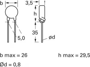 B59910C0120A070 EPCOS PTC Thermistors