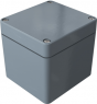 Polyester enclosure, (L x W x H) 80 x 75 x 75 mm, gray (RAL 7000), IP66, 020808080