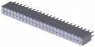 Socket header, 48 pole, pitch 2.54 mm, straight, black, 2-535542-4