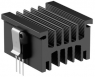 Extruded heatsink, 100 x 50.7 x 33 mm, 5 to 1.9 K/W, natural aluminum