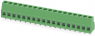 PCB terminal, 18 pole, pitch 5 mm, AWG 24-14, 16 A, screw connection, green, 1708006
