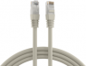 Patch cable, RJ45 plug, straight to RJ45 plug, straight, Cat 5e, U/UTP, PVC, 2 m, gray