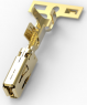 Receptacle, 1.0-2.5 mm², AWG 15-13, crimp connection, gold-plated, 1-968857-2