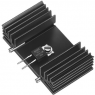 Extruded heatsink, 25 x 65 x 18 mm, 7.9 K/W, black anodized