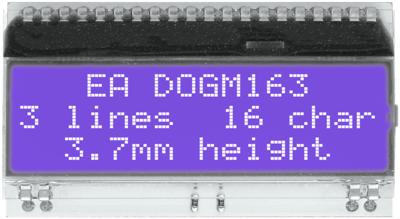 EA DOGM163B-A DISPLAY VISIONS LED-Modules