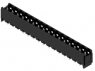 Pin header, 16 pole, pitch 5.08 mm, straight, black, 1149870000