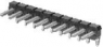 Pin header, 2 pole, pitch 2.54 mm, angled, black, 102974-2