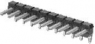 Pin header, 40 pole, pitch 2.54 mm, angled, black, 4-103323-0